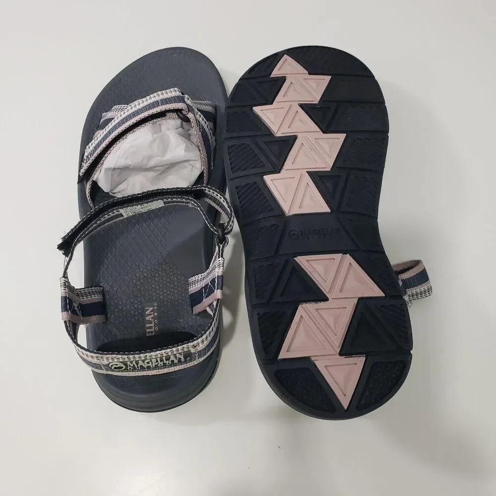 NEW Magellan Outdoor Women's Sandals, Pink, Grey, Black, Size 8 B